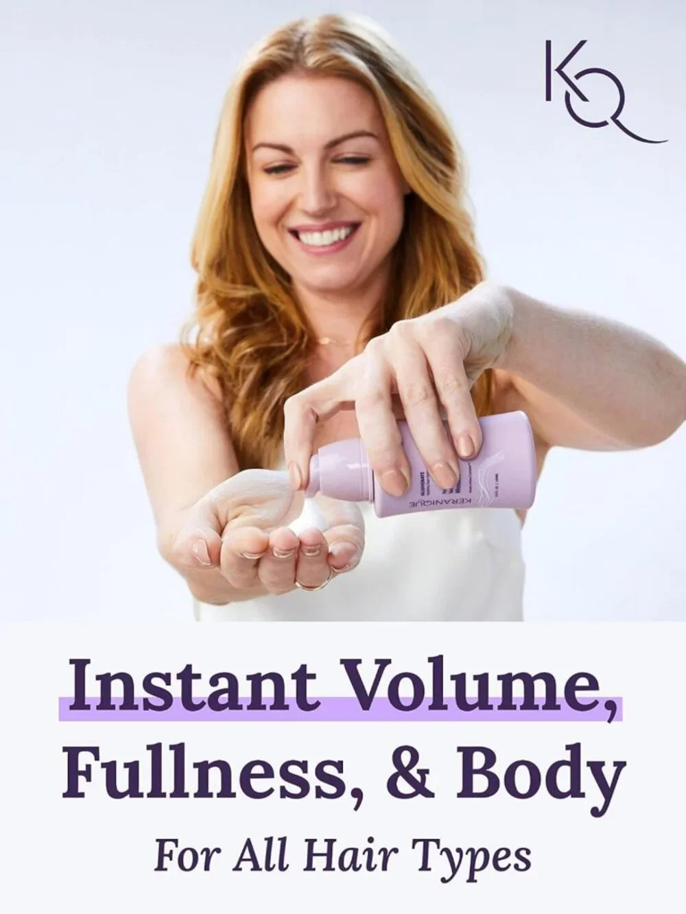 Volumizing Hair Mousse for Women - Thickening Anti-Frizz Foam for All Hair Types